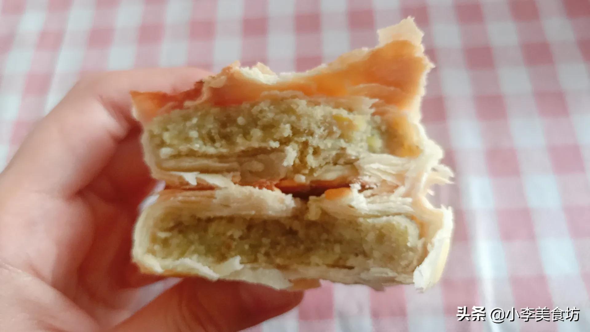 家庭酥皮绿豆饼做法,家庭版自制酥皮绿豆饼