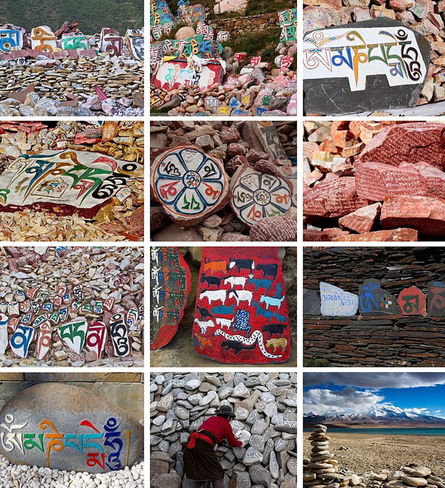 西藏玛尼堆的传说,西藏路上的玛尼堆