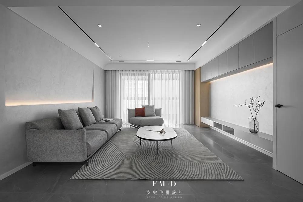 无主灯客厅无磁吸灯灯光布局,无主灯和磁吸轨道灯搭配