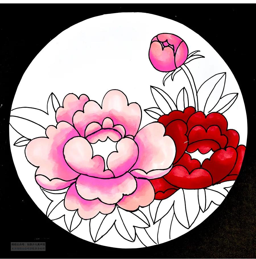 中国风画儿童画教程,色彩儿童画入门教程