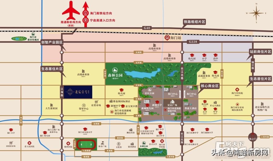 2024年海门北部新城动工了么,海门新城北部建设工程