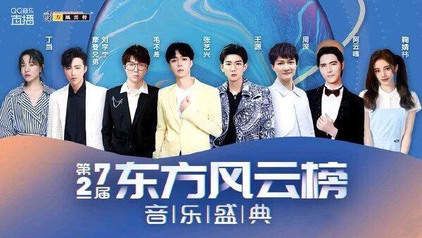 张艺兴王源音乐盛典上连拿四奖蔡徐坤周笔畅获最佳男女歌手