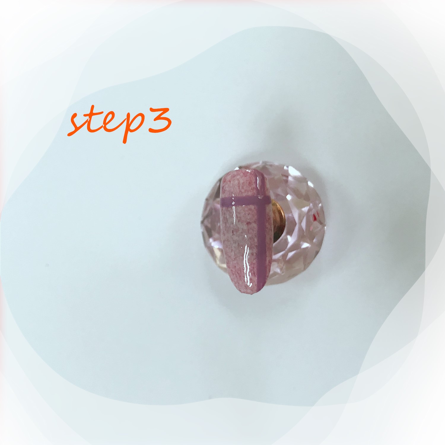 奶油皮纹法式格纹美甲教程,皮草胶美甲款式图案