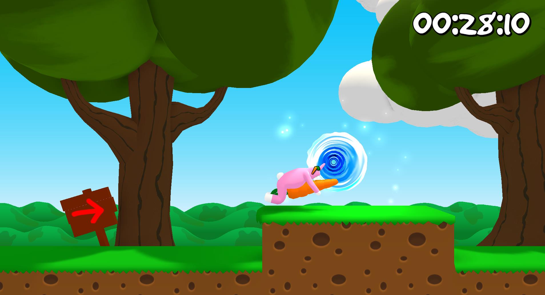 超级兔子人游戏搞笑画面,超级兔子人爆笑闯关游戏