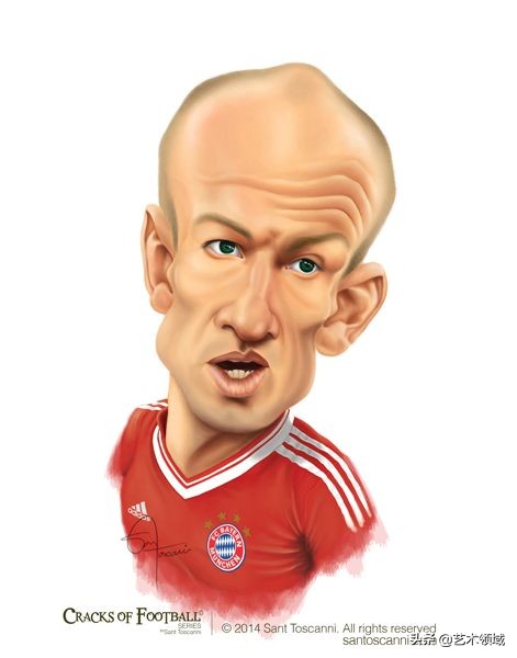 SantToscanni足球明星卡通漫画头像