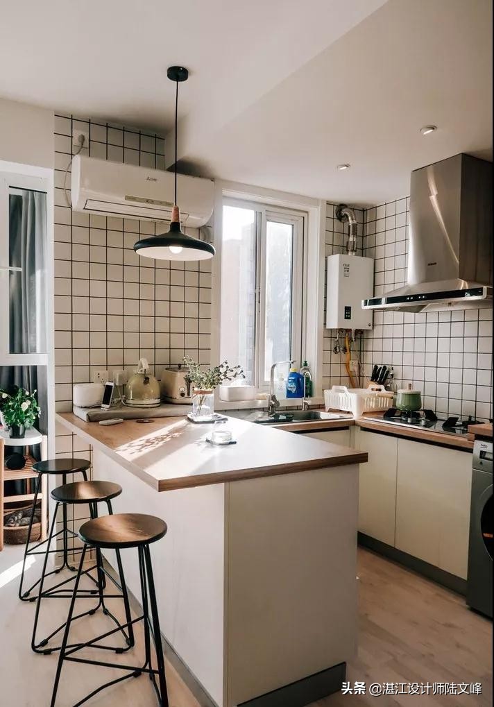 厨房贴网红小白砖好看吗,800x800瓷砖上墙厨房好看吗