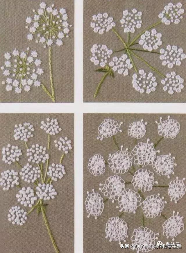 手工刺绣39款简单荷花刺绣图样,刺绣手工diy素材