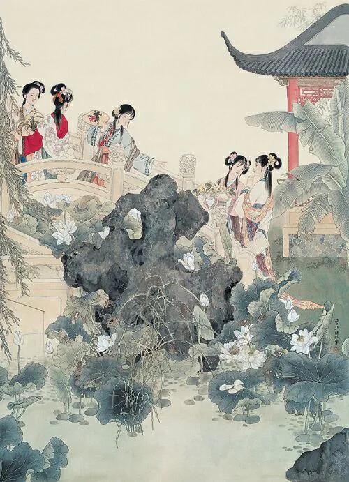 彭连熙绘红楼群芳图,彭连熙红楼梦作品欣赏