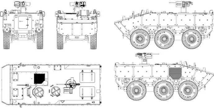 俄罗斯乌拉尔新型轮式装甲车,瓜拉尼轮式步兵战车