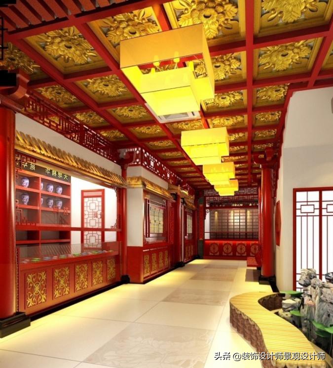 50平米禅意中医养生馆设计图,中医养生理疗会所设计