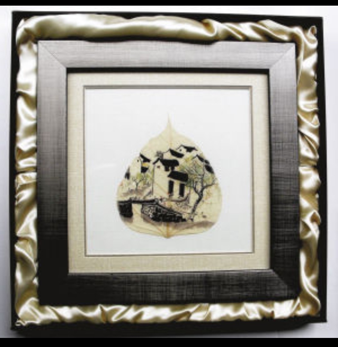 叶脉画创意作品,艺术叶脉画