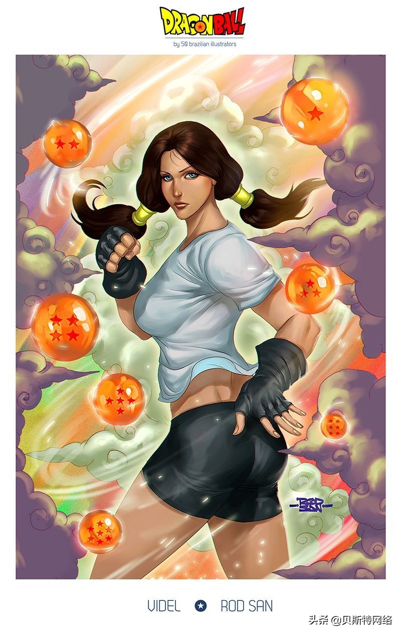 日本动漫插画师七龙珠,手绘龙珠经典插画