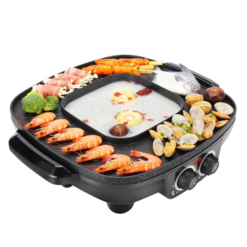 涮烤一体锅一锅搞定快来看看吧,多功能涮烤一体锅菜谱日常菜