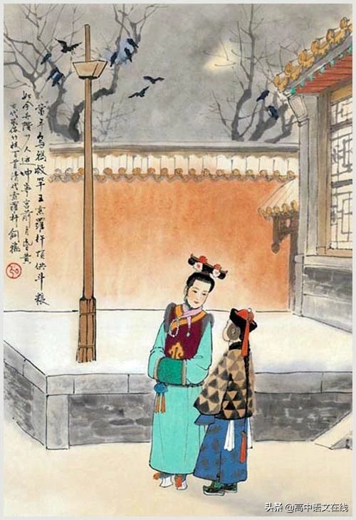 100首诗词图片,100首诗词100张风俗图太美了