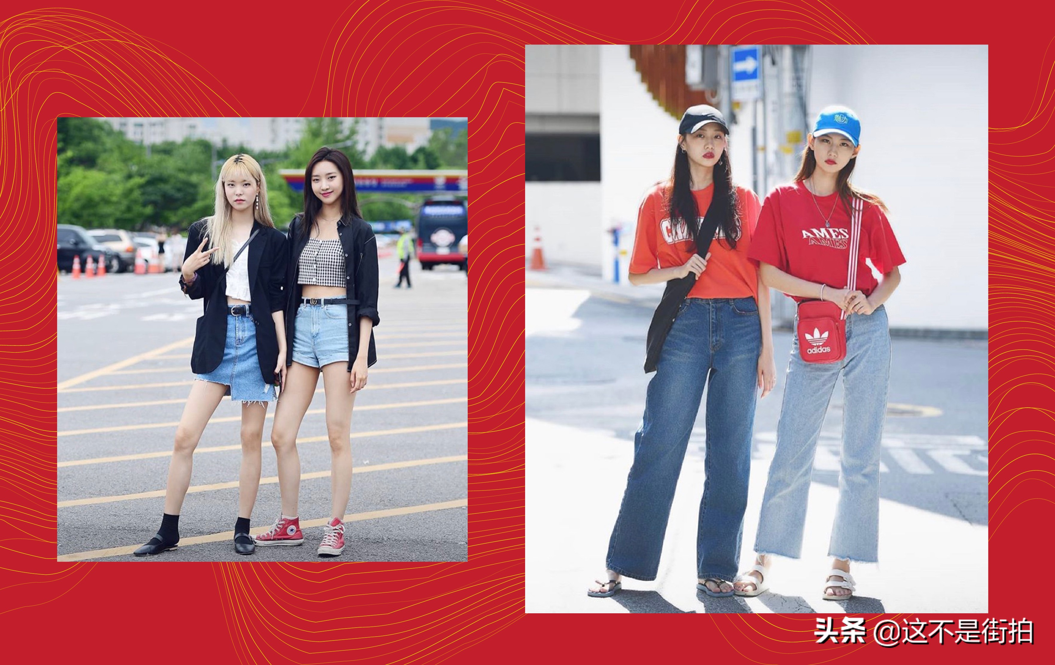 韩国街拍穿搭冬天轻熟女,韩国街拍闺蜜装