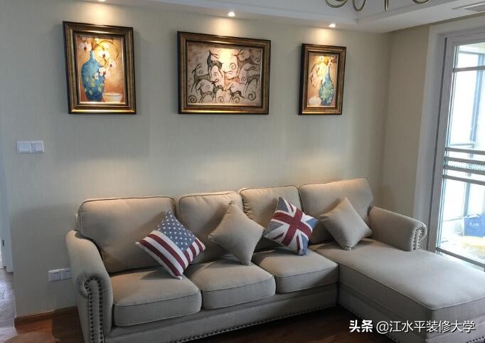 南京中海国际社区,116平新房装修,自己设计的混搭美式风格小家