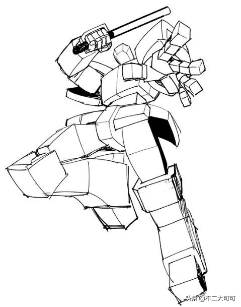霸气机器人画法教程,超帅机器人画法