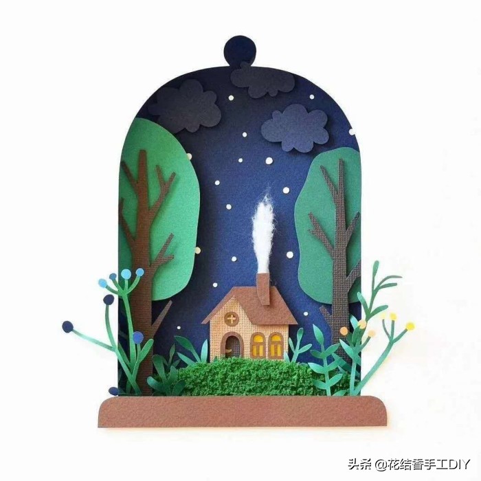 纸艺手工：立体贺卡做起来，过年送祝福，几张卡纸就搞定