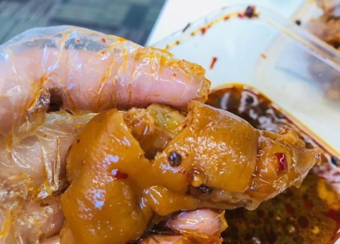 郑州有名的卤猪蹄,新郑市麻辣猪蹄