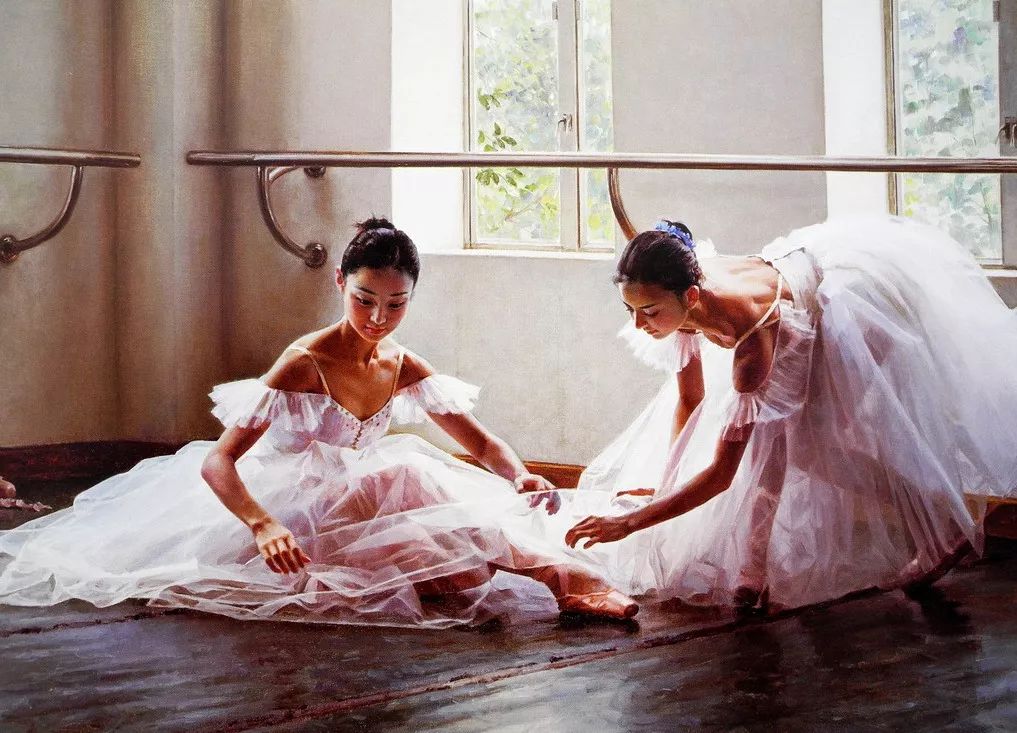 看完心跳加速！他*窥偷**老婆同事跳舞画了一组芭蕾少女卖了1200万