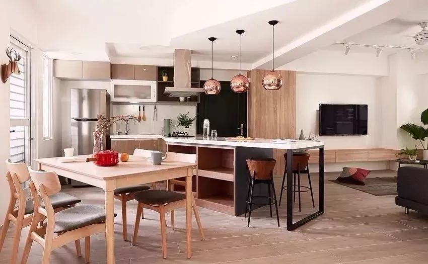 农村厨房和餐厅分开设计图,厨房和餐厅怎样做分开才好看