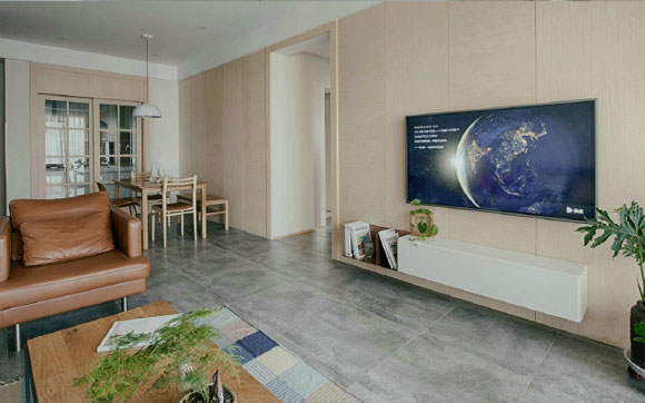 小户型电视柜屏风鞋柜一体背景墙,北欧鞋柜电视柜组合效果图