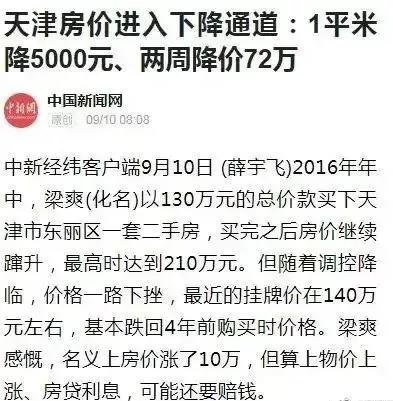 天津房价是涨了还是降,天津房价到底涨了还是跌了