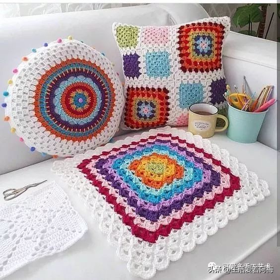 独一无二的抱枕套钩织教程,枕头套毛线钩织教程视频