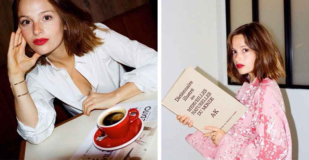 法国女人喜欢玫红色口红图片,法国女人最爱什么颜色口红