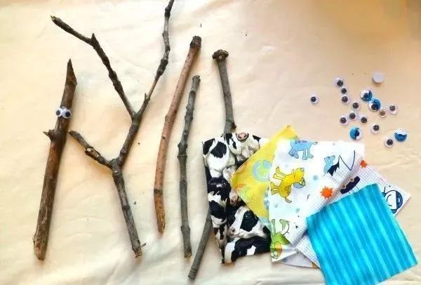 100种创意树枝,幼儿园手工装扮树枝