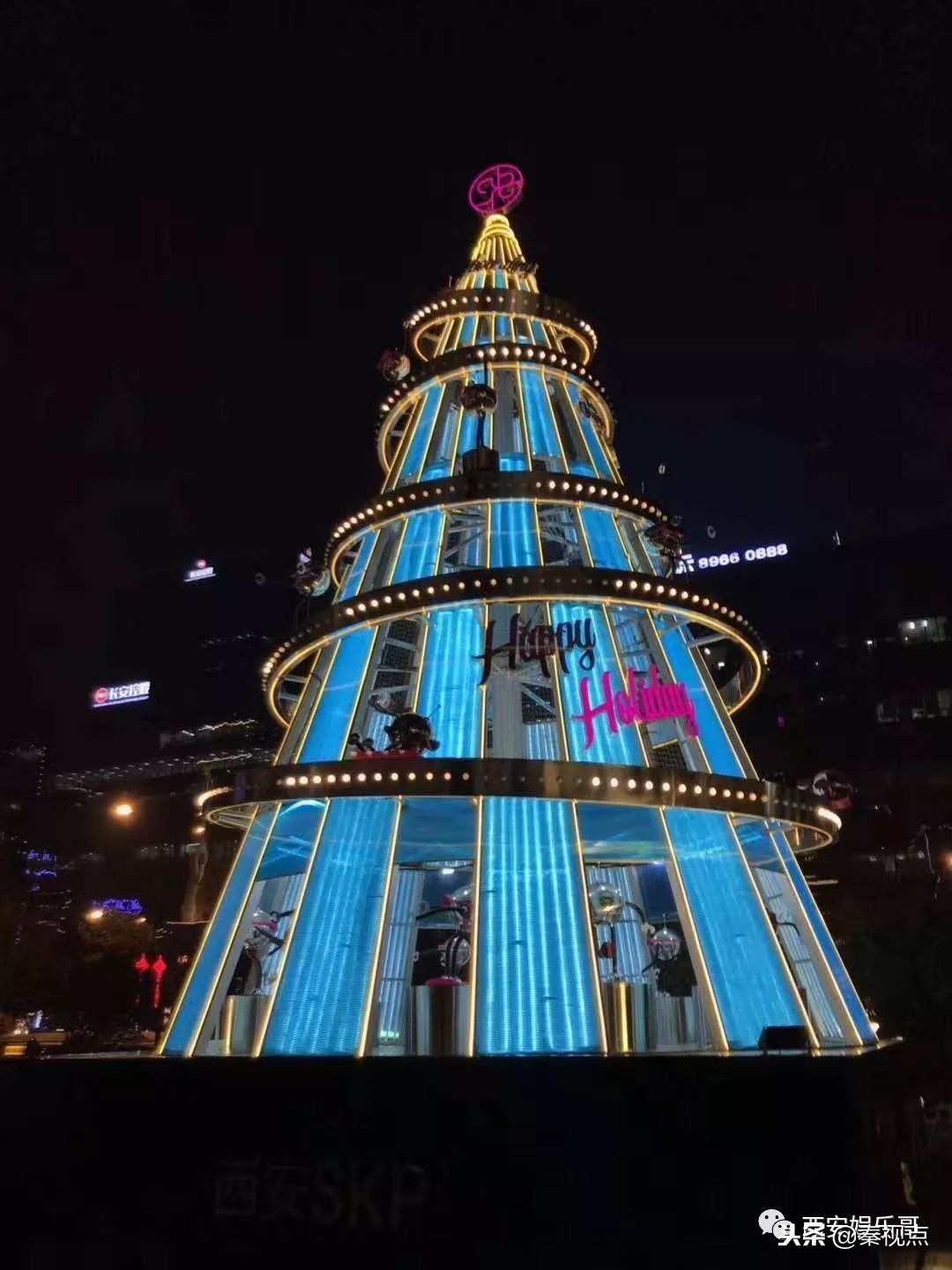 西安圣诞好看又好吃的餐厅,西安圣诞美陈