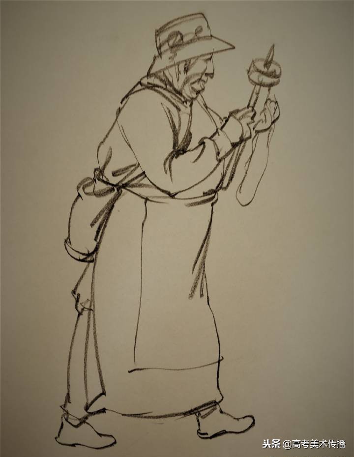 人物速写动态分析讲解,钢笔画人物动态速写