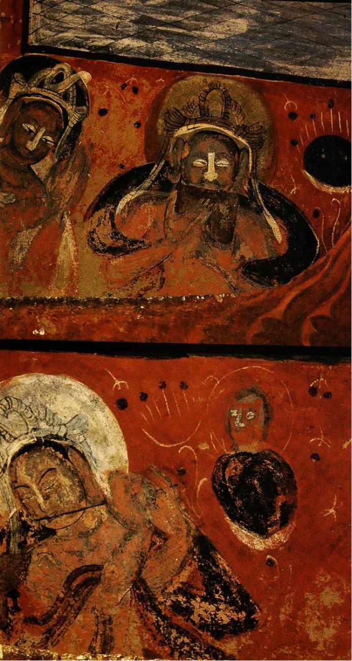 敦煌428窟介绍,敦煌329窟壁画飞天图