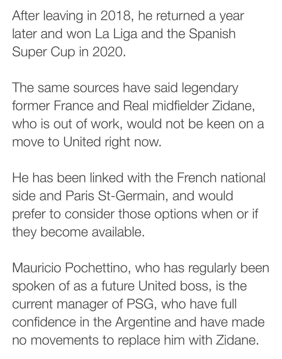 英媒齐达内拒绝曼联邀请,读bbc英文报纸学英语