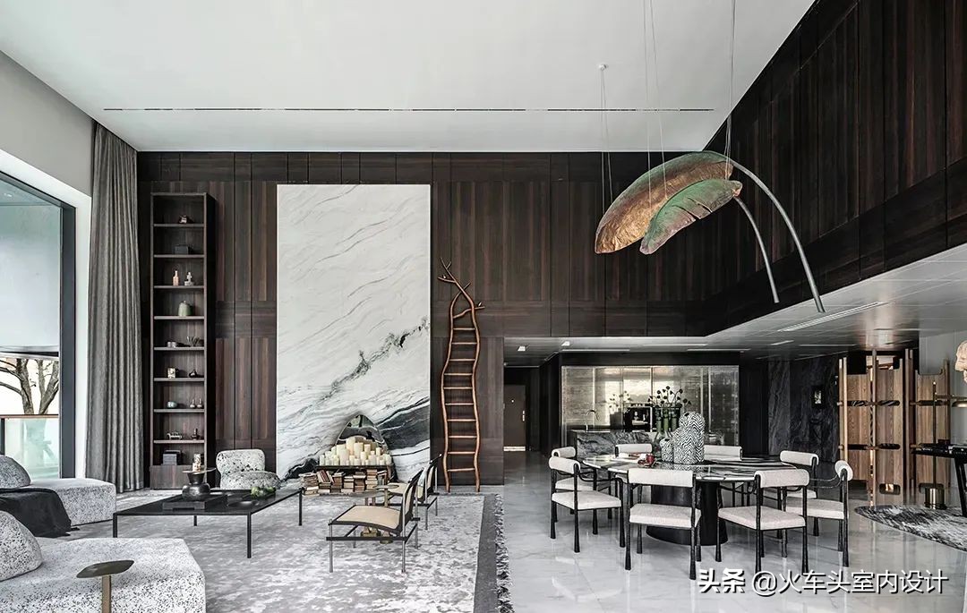 80款挑空客厅设计,大宅就该有这气势