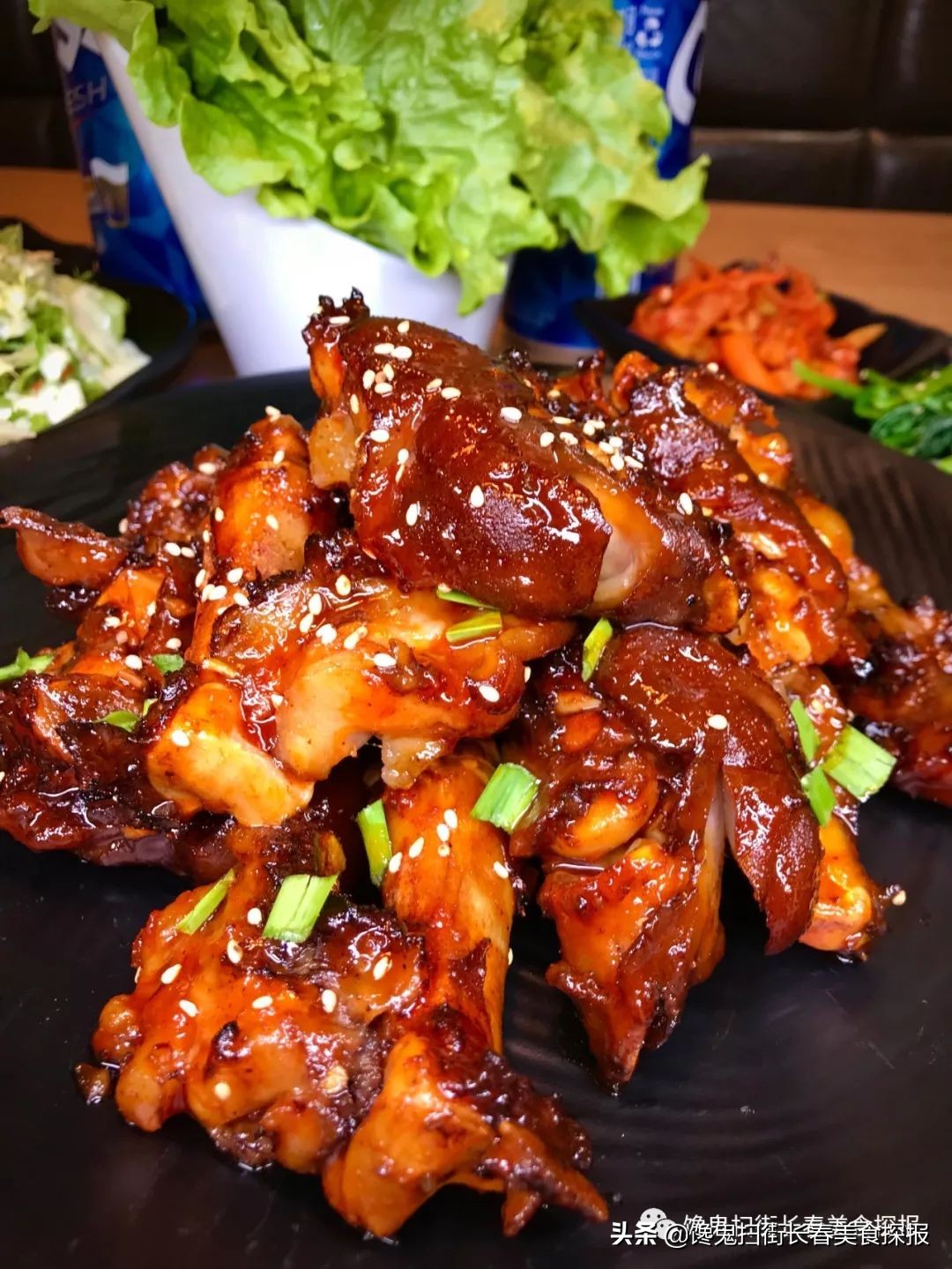 超好吃的烤大猪蹄子,长春最火的烤猪蹄