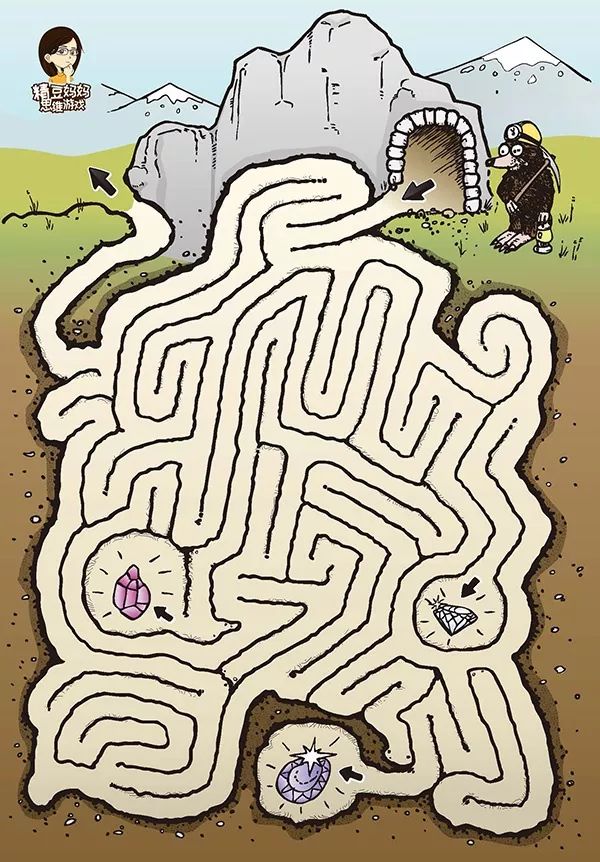 3-4岁空间方位思维训练游戏,0—6岁儿童逻辑思维迷宫游戏