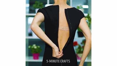 拉链脚坏了用吸管怎样修复,衣服拉链坏了教你用吸管修复