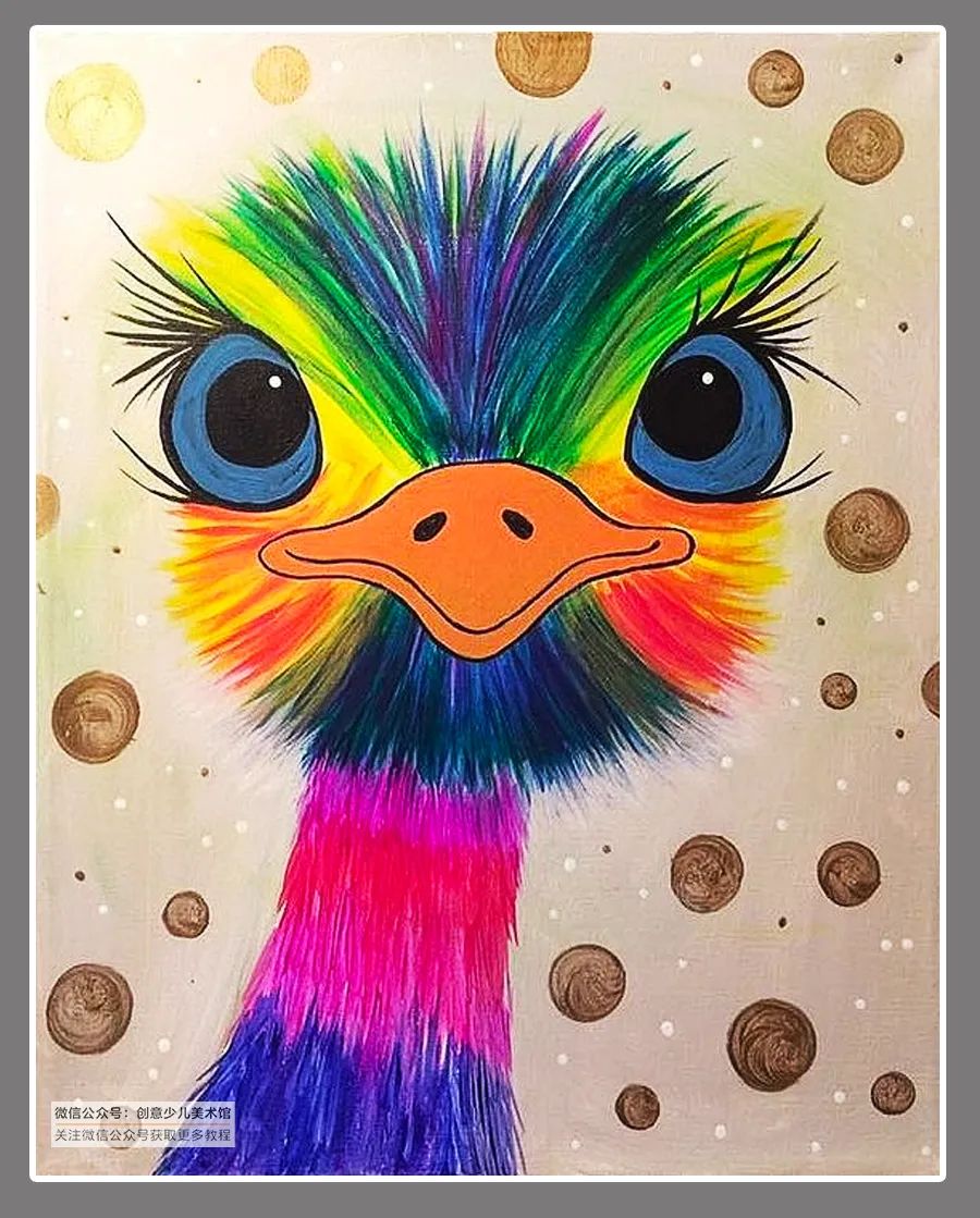 儿童画创意水粉画8-10岁,100幅适合零基础的儿童水粉画