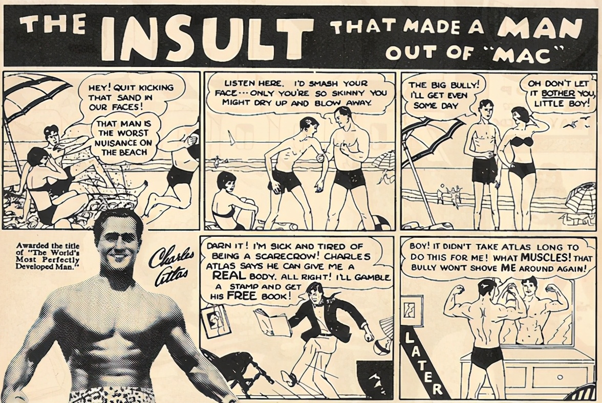 查尔斯阿特拉斯vs李小龙,查尔斯阿特拉斯健身视频