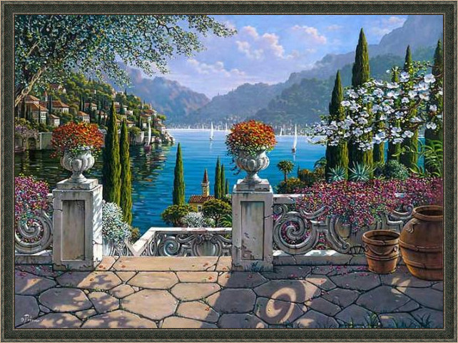 数字油画诗情画意,法国画家笔下的风景油画真明媚