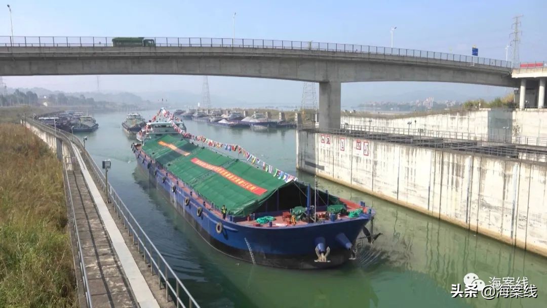 西江船舶暴增,西江长洲枢纽船闸