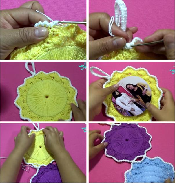 废旧光盘钩针收纳,可以钩什么物件好看又实用