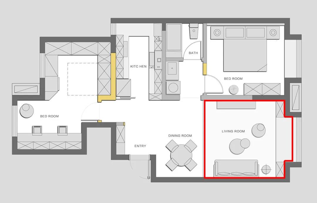 中式风格的精装房改轻奢,精装房微改极简原木风