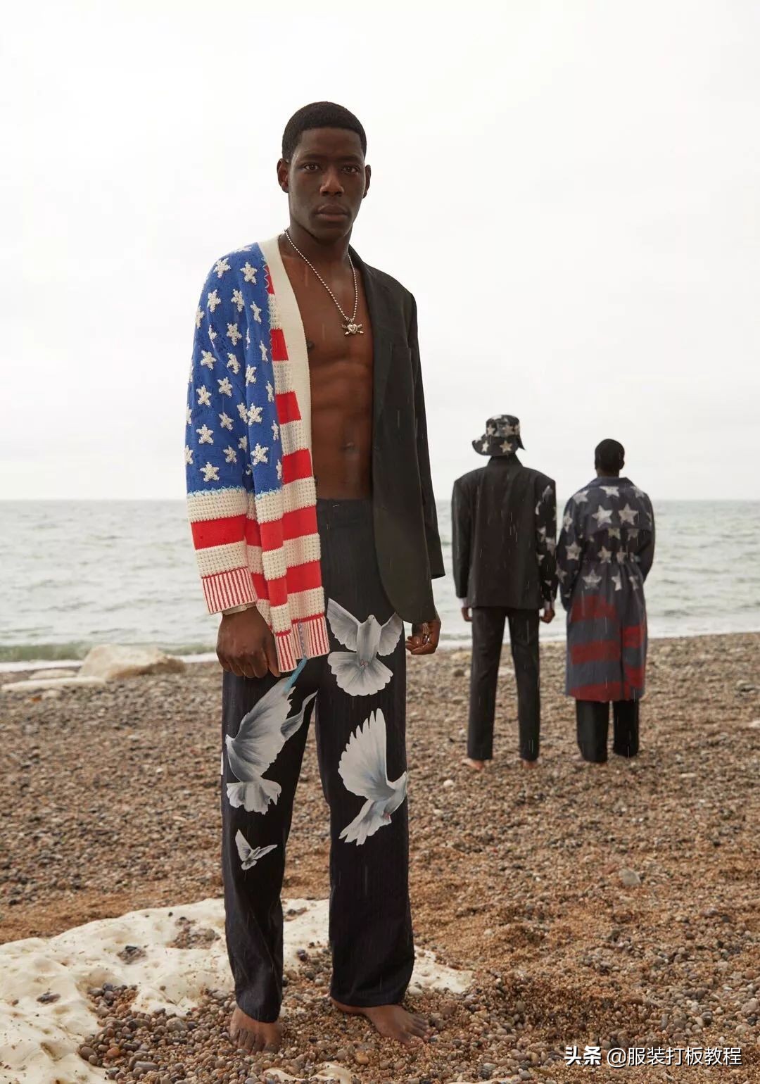 拼接设计潮流套装,拼接服装系列款式图大全