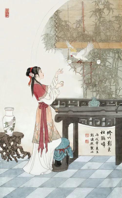 彭连熙绘红楼群芳图,彭连熙红楼梦作品欣赏