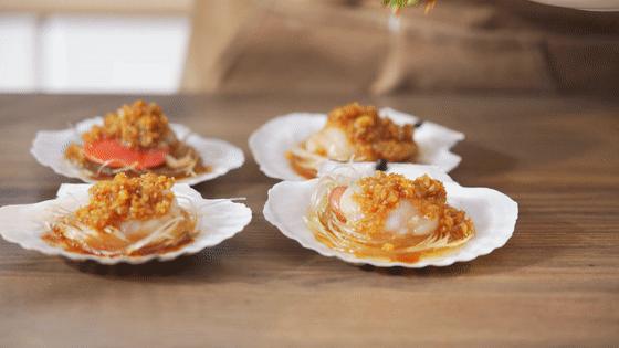 烤蒜蓉粉丝扇贝的做法视频教程,锡纸蒜蓉粉丝烤扇贝烤箱的做法