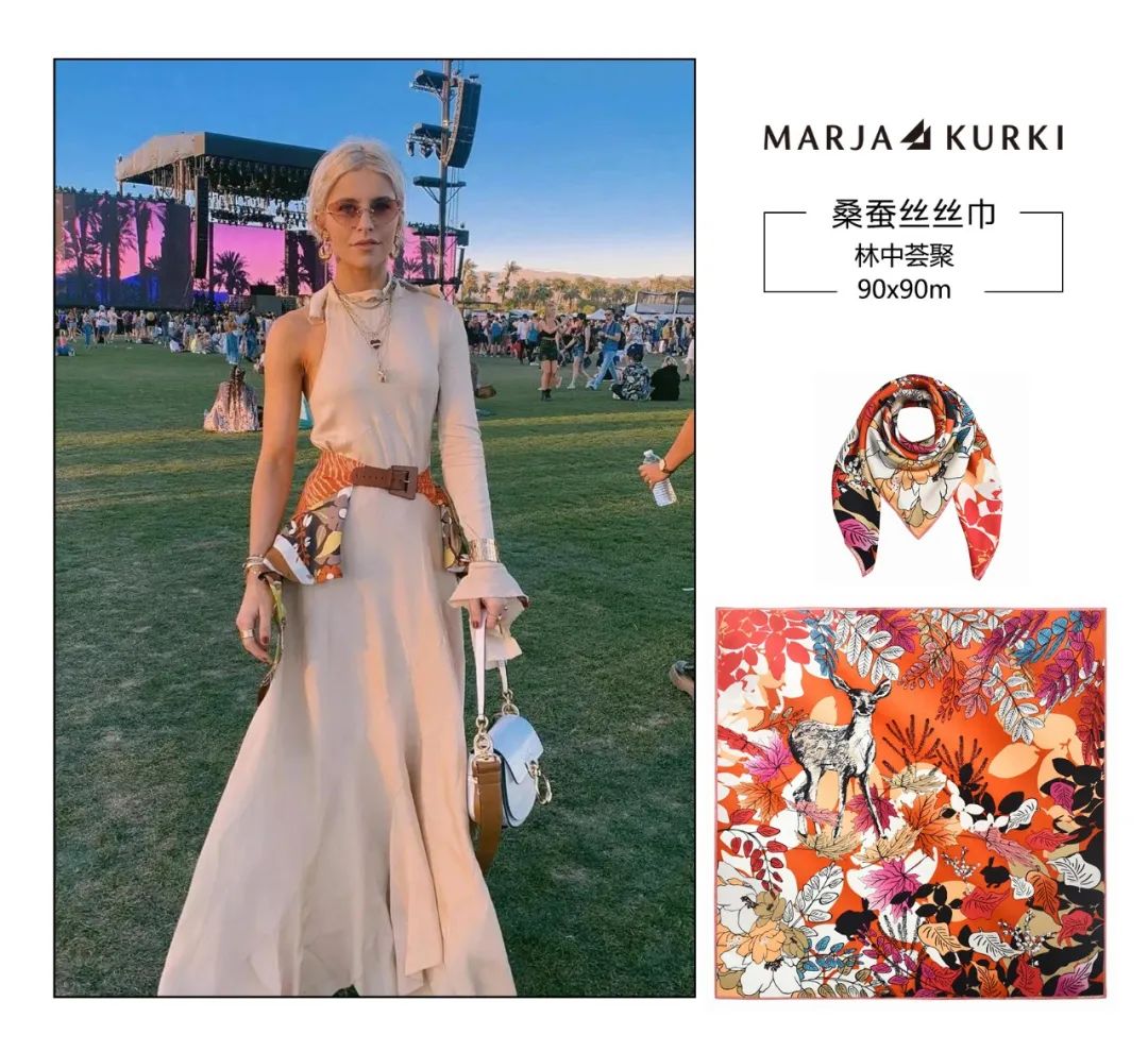 时尚多功能丝巾怎么穿好看,春夏丝巾时髦精系法