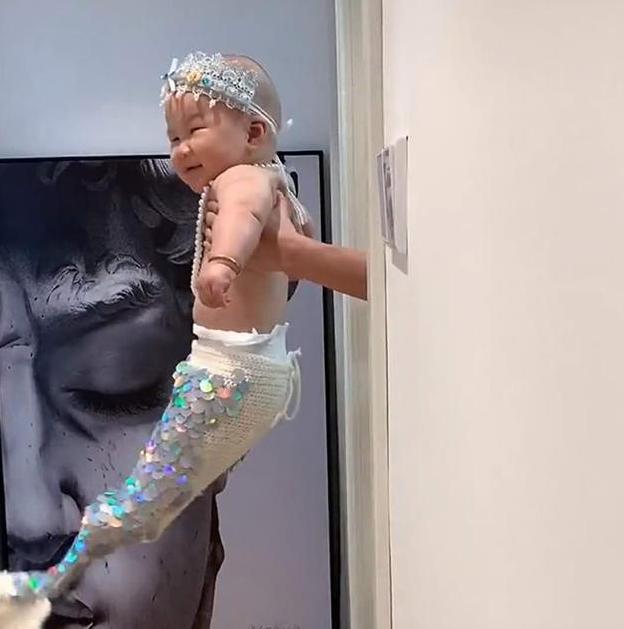 美人鱼婴儿装自制,儿童美人鱼道具