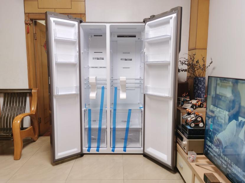 海尔538升无霜变频对开门超薄冰箱,海尔冰箱bcd-541怎么调节冷藏温度